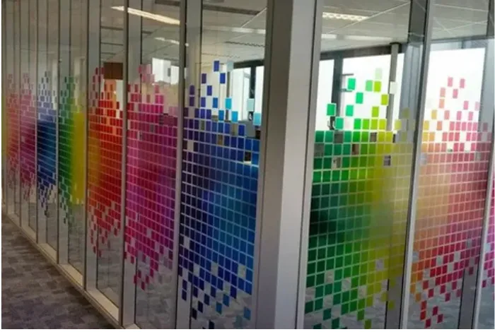 glass frosted sticker
